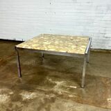 Table basse vintage onyx & époxy