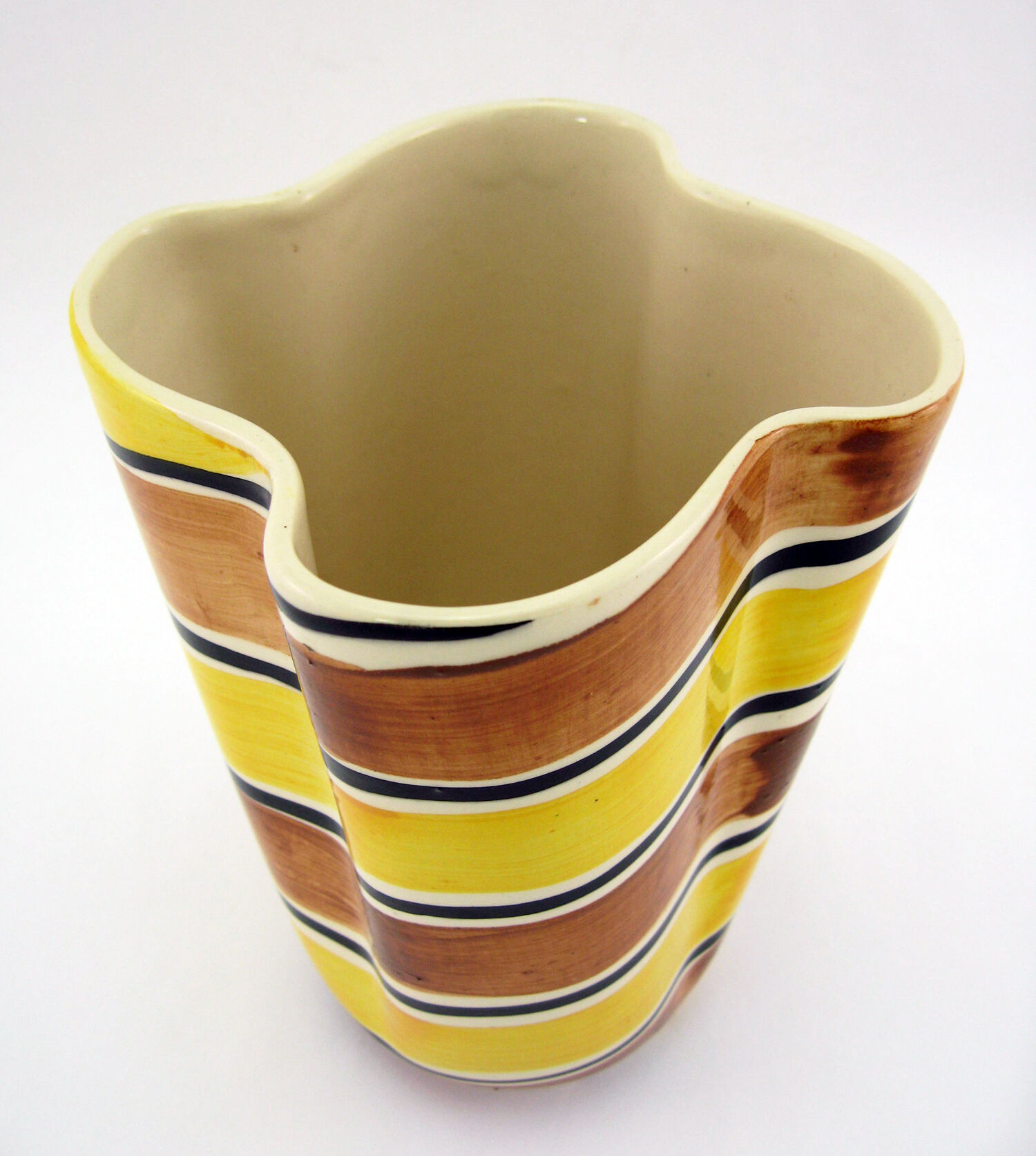 Ceramic handkerchief vase - Poët Laval France - vintage 50s