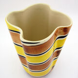 Ceramic handkerchief vase - Poët Laval France - vintage 50s