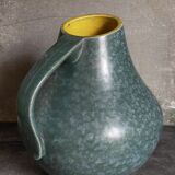 Vase céramique Allemande Art-Déco à l'émail moucheté modèle n°377