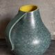 German ceramic vase Art-Deco with speckled enamel model n°377