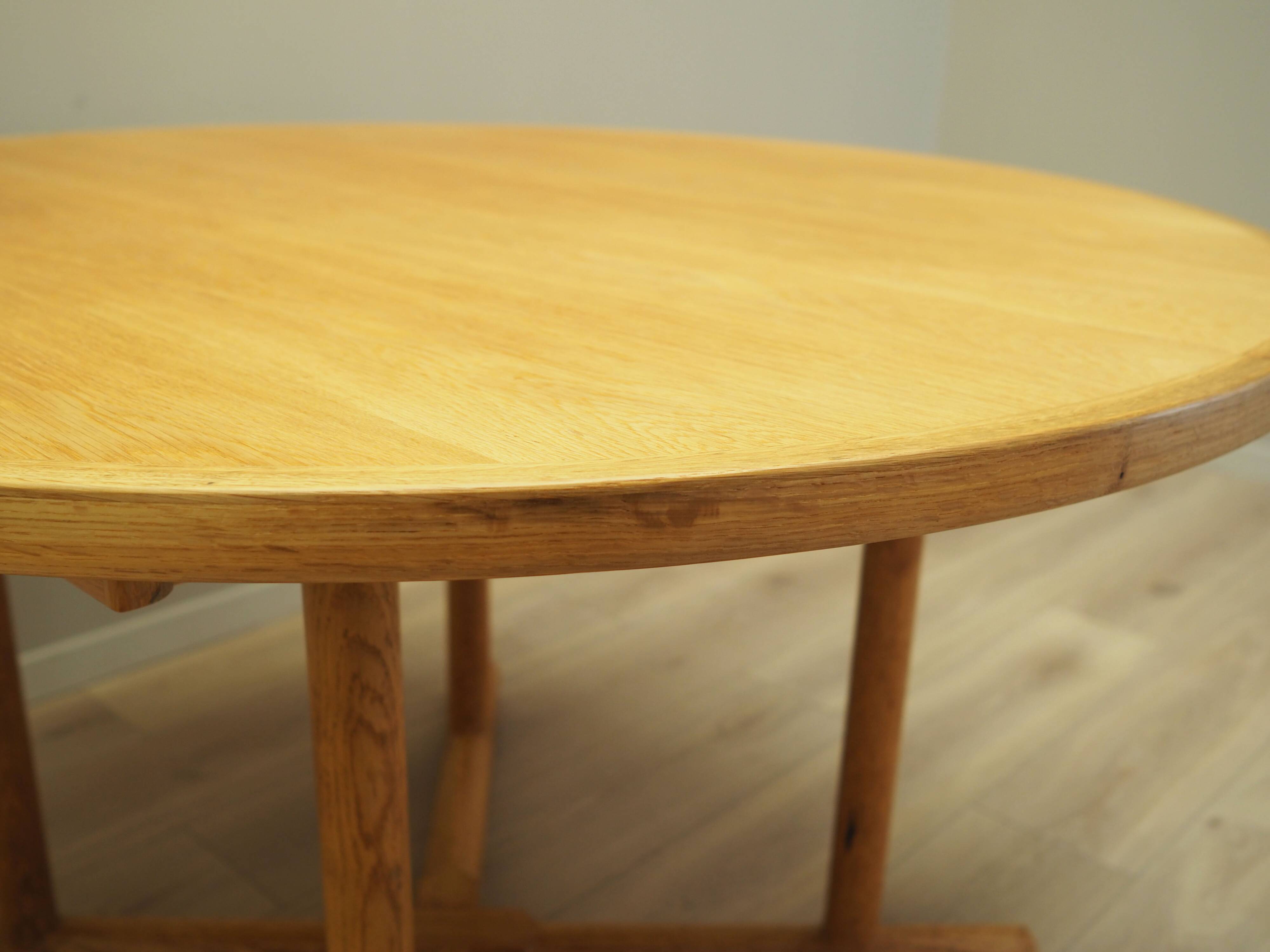 Ash round table, Danish design, 1960s, production: Denmark