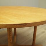 Ash round table, Danish design, 1960s, production: Denmark