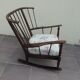 Fauteuil rocking-chair Baumann vintage années 60