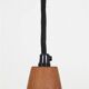 Set of 2 black mid-century pendant lamps by Elfi / 1960s / 1970s / Danish modern design