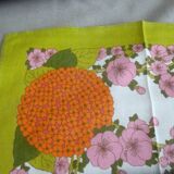 Nappe Bassetti et ses 12 serviettes de table années 70