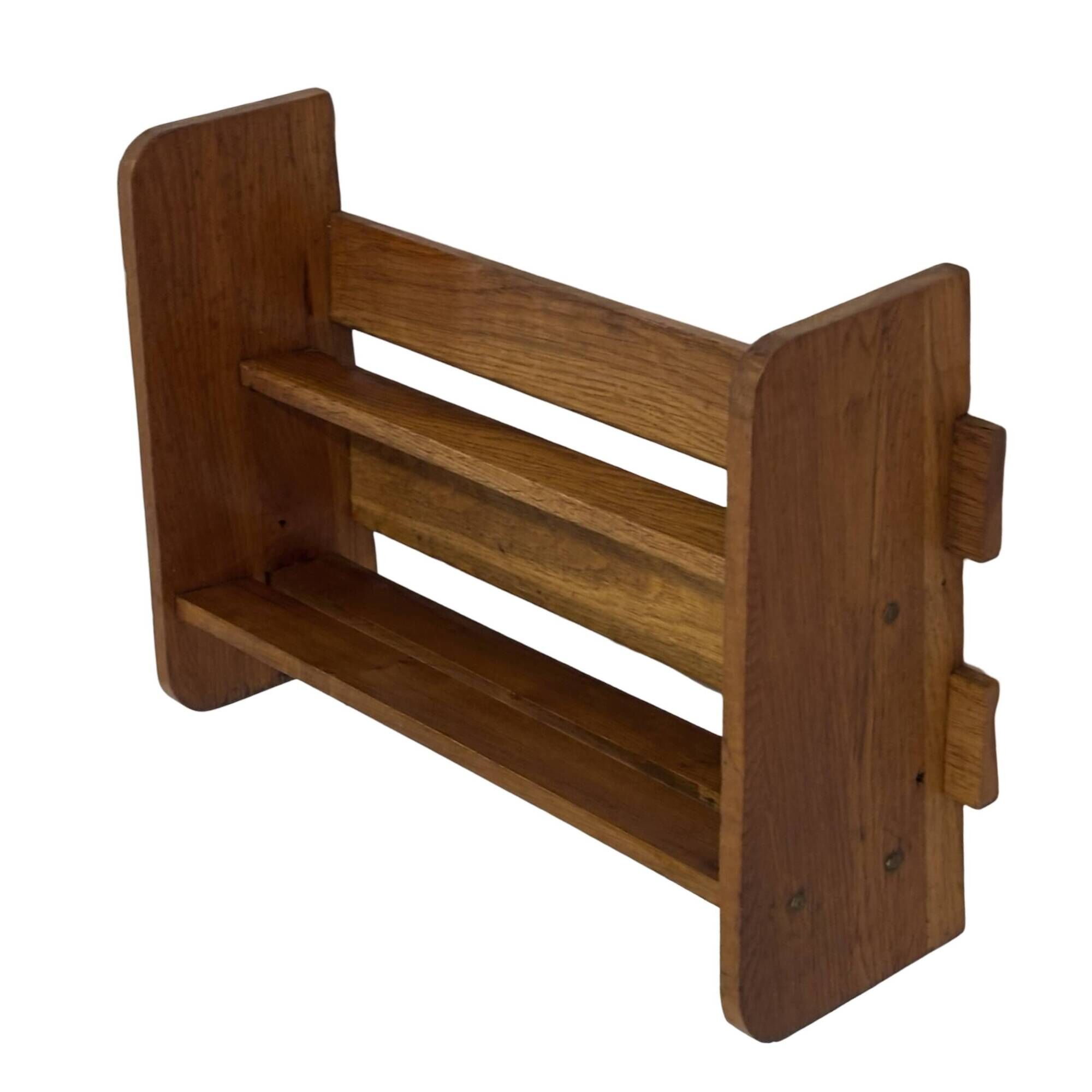 Vintage wooden standing bookcase from the 1950s
