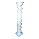 White plaster column, twisted.