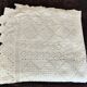 White cotton bedspread, crochet bedspread
