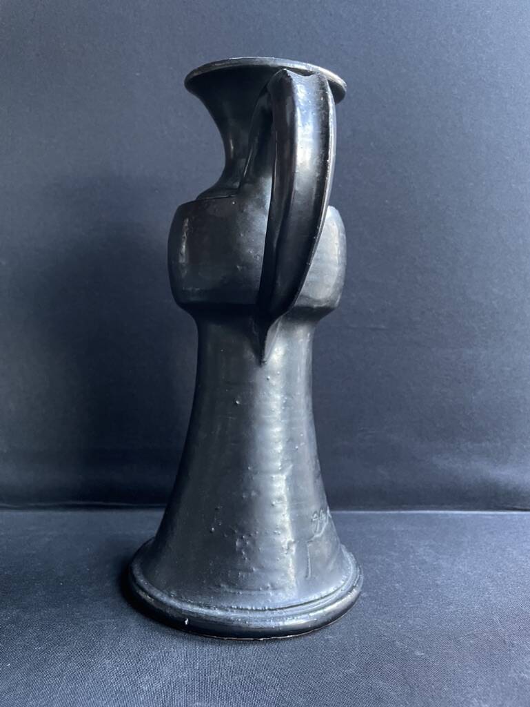 Terracotta pitcher signed Jean Marais - Vallauris