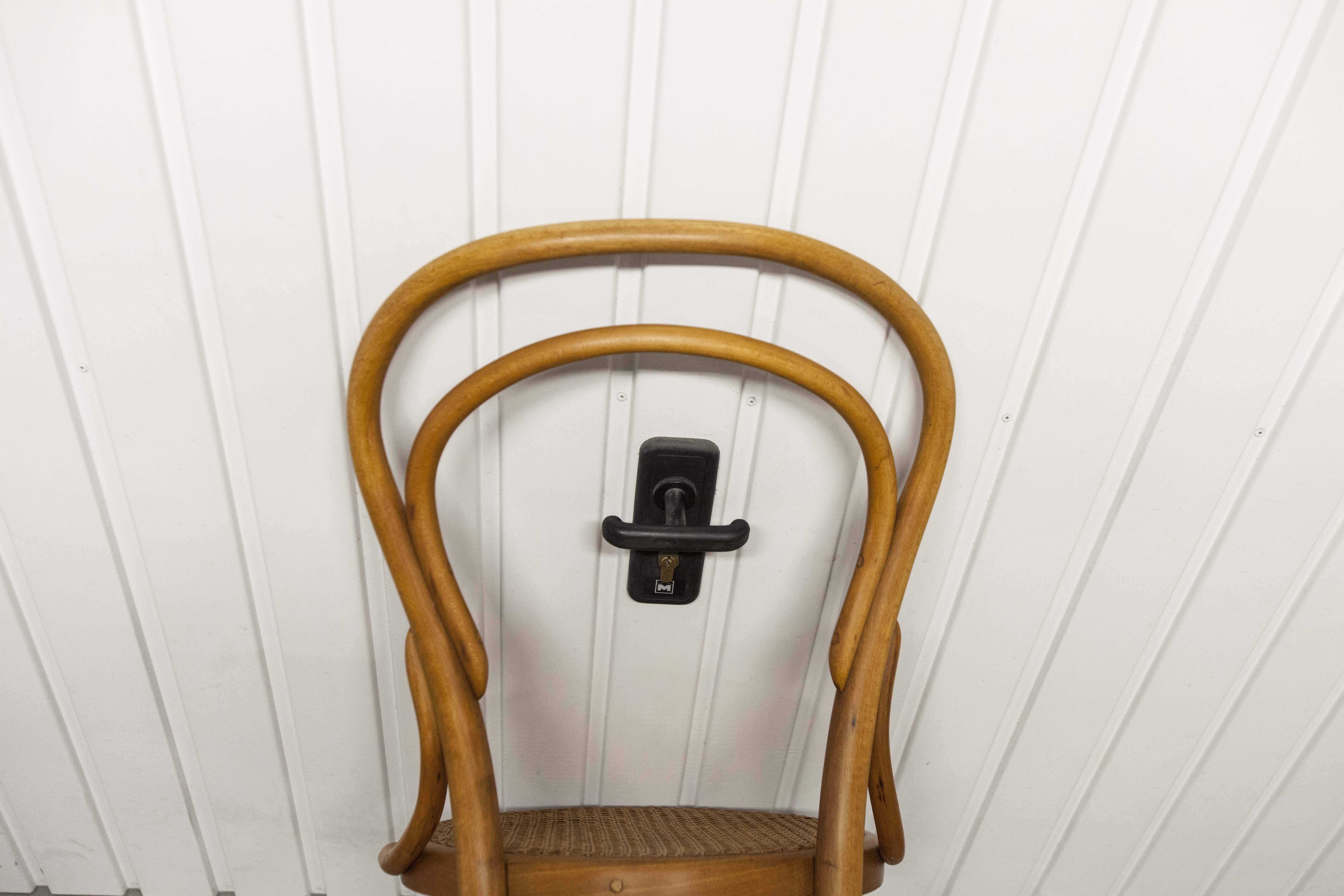 Honey coloured wicker Thonet Chair