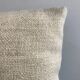 Cushion in Scandinavian ivory wool canvas 1960