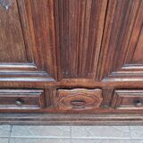 Louis XIV wardrobe in solid oak, 18th century