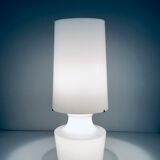 Lampe de salon en verre blanc, Italie années 60