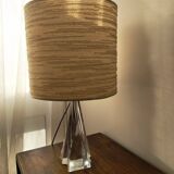 Table lamp with a crystal base by daum (1960s)