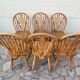 6 chairs bistro windsor wheelback in vintage beech baumann coffee