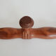 Wooden coat rack