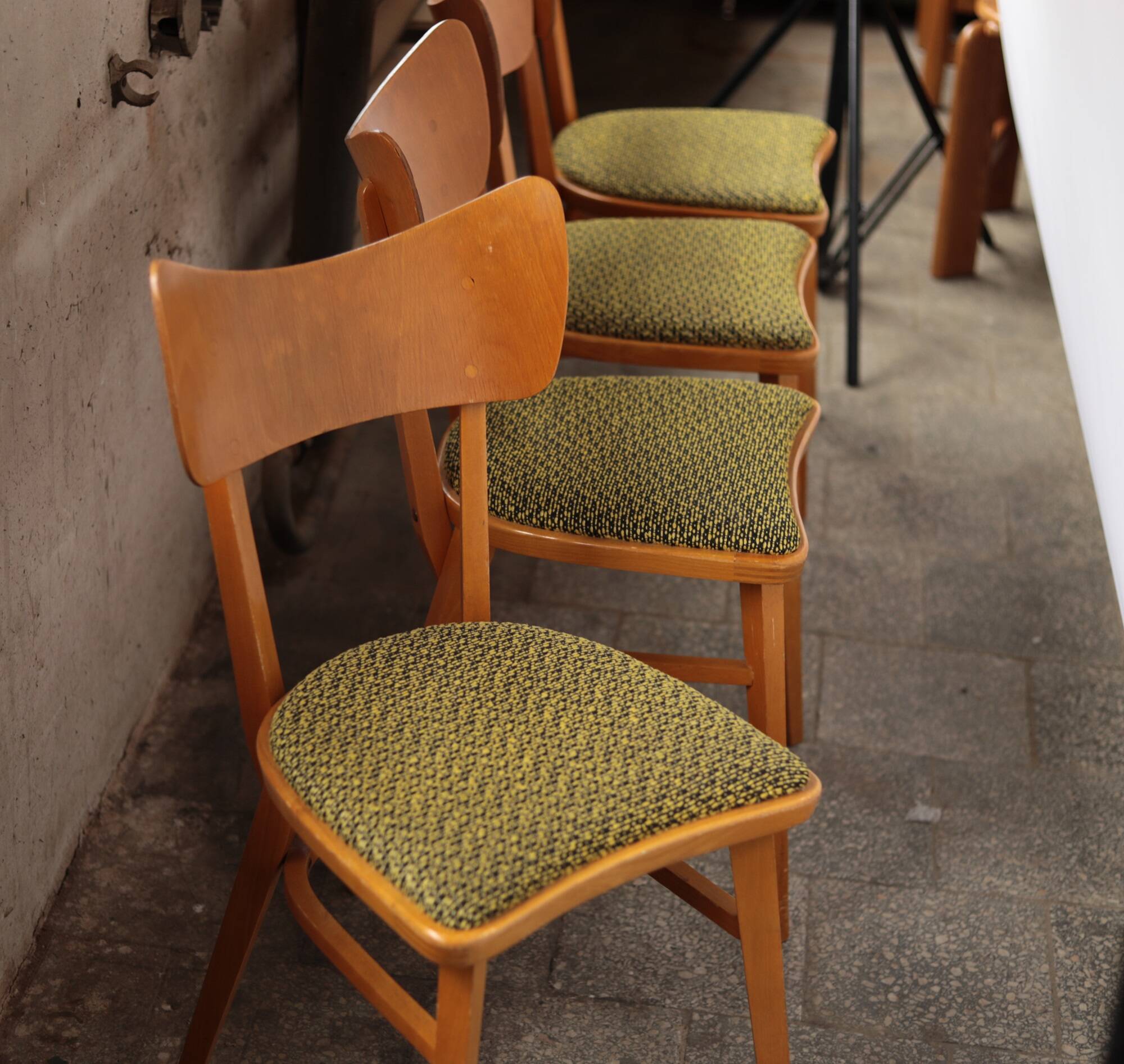 Set of 4 mid-century dining chairs from Cesky Nabytek, Czechoslovakia, 1960