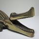 Nutcracker zoomorph alligator crocodile brass xl 35cm vintage