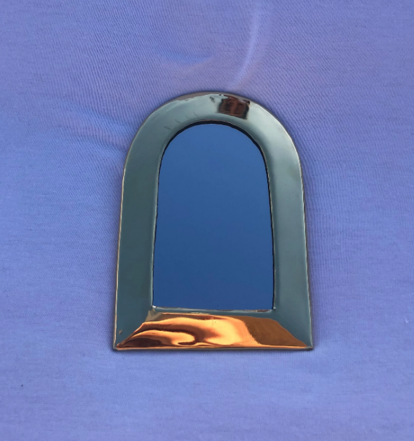 Brass wall mirror