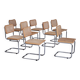 1980s, Italian design, set of 8 chairs, original good condition.