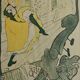 Affiche d'une reproduction d'affiche 1900 de Toulouse Lautrec