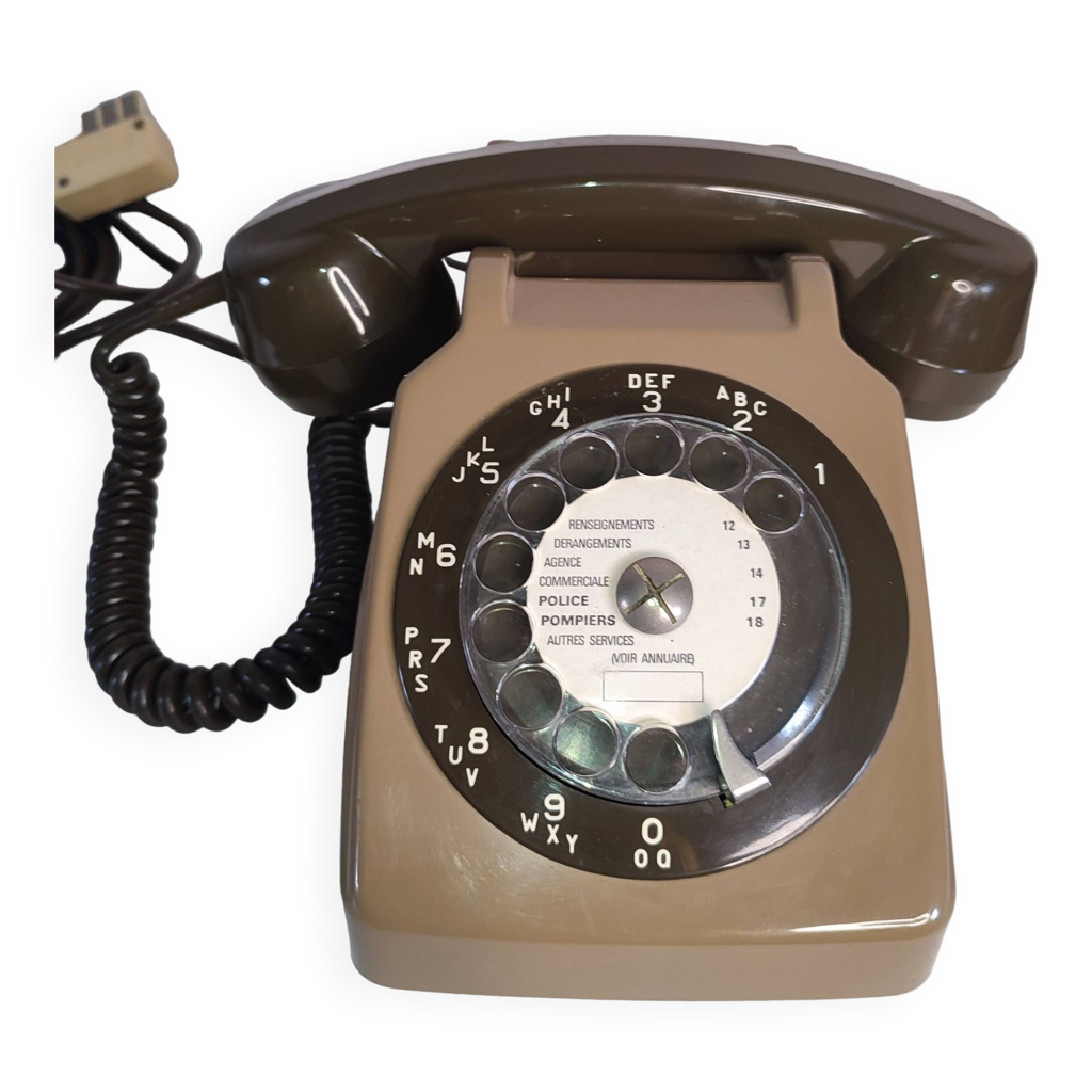 HANABASS – Téléphone Jouet En Bois Vintage à Cadran Rotatif – Simulation Rétro – Développement Intellectuel Et Social – Dès 2 Ans