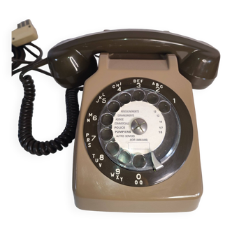 Old vintage PTT rotary dial telephone