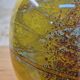 Vase en verre soufflé à la bouche jaune Ioan Nemtoi