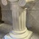 Elegant Pedestal Column in Hardened Plaster with Ionic Volute Capital