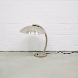 Vintage silver metal bauhaus desk lamp