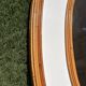 Miroir monumental Hollywood Regency tropical en canne de bambou, atr