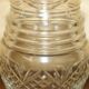 Vintage pair of cut glass Art Deco decanters circa 1930.