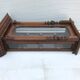 Old comtoise wooden showcase