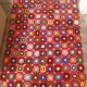vintage crochet bed cover 180 x 125cm for a single bed red