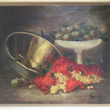 Still Life with Fruits. Oil on canvas by Jean-Baptiste GARDEL.