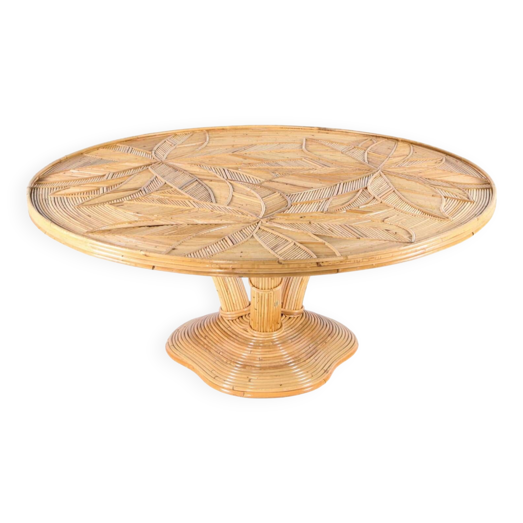 Table de salon en rotin