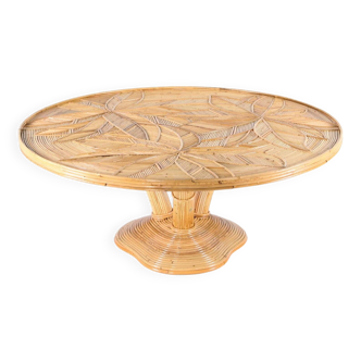 Rattan coffee table