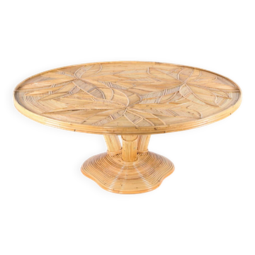 Table de salon en rotin