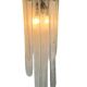 Pair of sconces " called murano waterfall " by carlo nason for mazzega