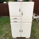 Vintage Mado sideboard with 4 doors and 2 drawers in beige lacquered plywood