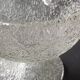 Vintage frosted crystal footed bowl