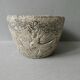 Red enamelled sandstone cup, Francis Triay, 50/60