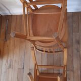 Trio of bistro chairs in beech 50s