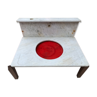 Marble plan for basin