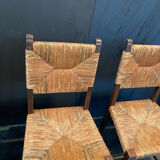 Four straw chairs