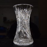 Vase Crystal Glass,Bohemia in the 1960's