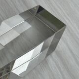 Duo de bougeoirs en cristal.