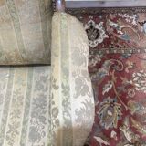 Fauteuil anglais en acajou à oreilles