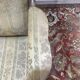 Fauteuil anglais en acajou à oreilles